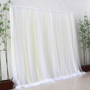 white sheer backdrop